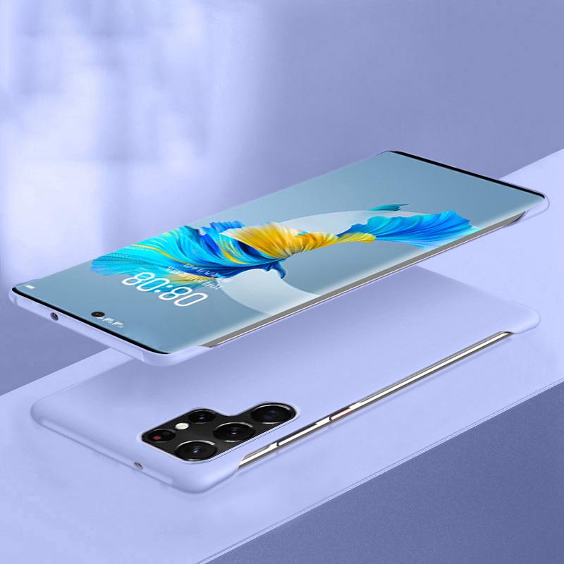 Ультратонкий безрамный жесткий чехол для Samsung Galaxy S25 Ultra S24 FE S23 S22 S21 Plus S20 FE PC цветной чехол