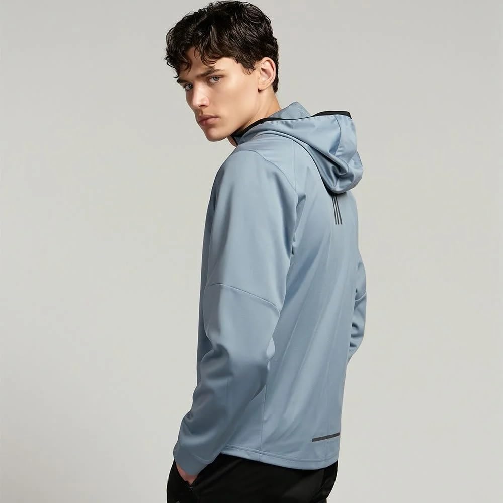 Костюм-сауна Adidas Hydro 4.0 (верх и низ) (ADISS24M) - Куртка и брюки для бега, джоггинга и тренировок (Предварительно натертый синий, очень большой)