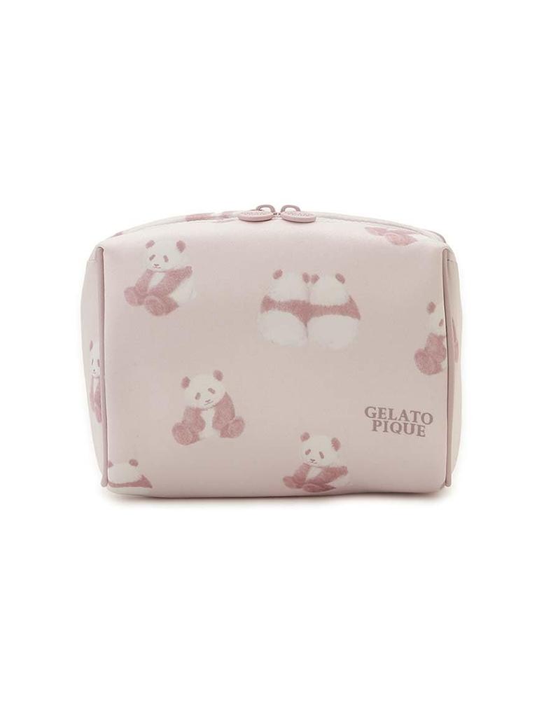 Gelato Pique Panda Print Square Pouch PWGB251644 PNK