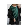 Women S Loose Round Neck Long Sleeve Solid Color Casual Basic T Shirt
