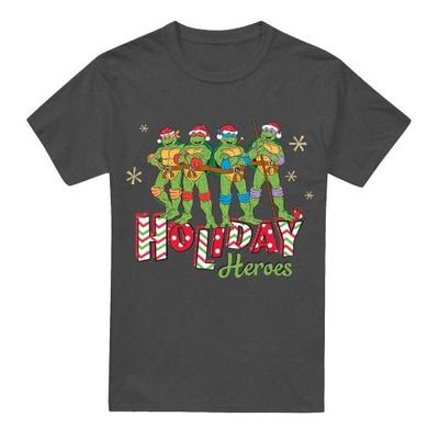 Teenage Mutant Ninja Turtles Унисекс Взрослая Рождественская Футболка Герои Праздника