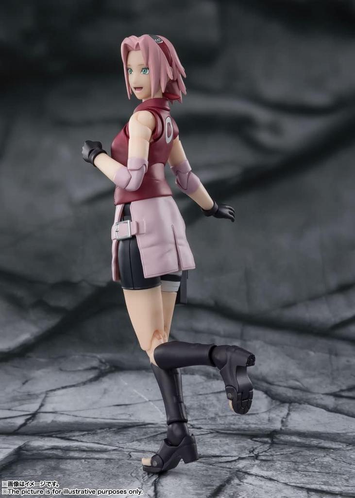 TAMASHII NATIONS NARUTO Shippuden Sakura Haruno Дух соперничества, унаследованный от мастера 135-миллиметровая раскрашенная подвижная фигурка SHFiguarts - - (Перепродажа