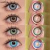 EYESHAER Colored Contact Lenses Light Blue Glasses Lenses Dark Brown Natural Color Lenses Bright Blue Fashion Lenses 1 Pair