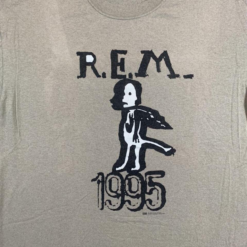 Винтажная футболка REM OK Monster Tour 1995 года Унисекс Все размеры Унисекс Футболка