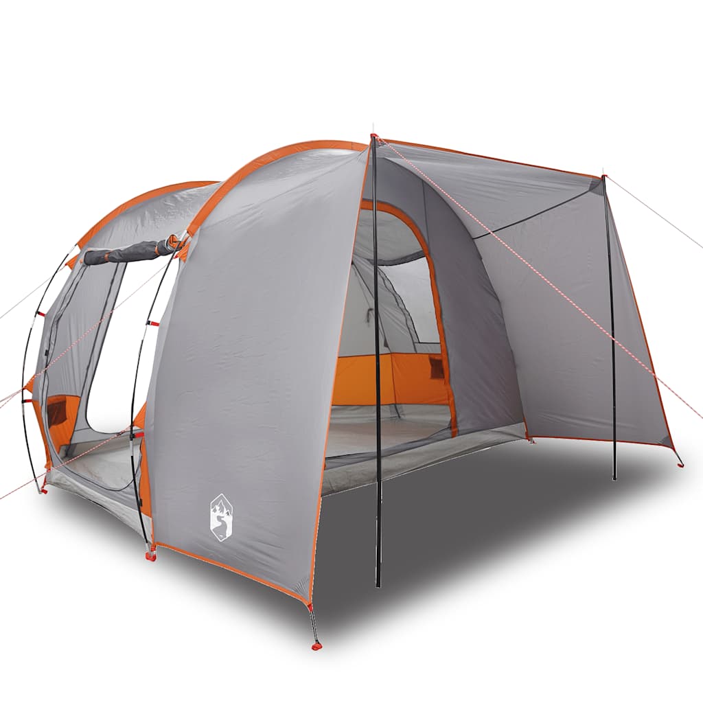 Car Tent for 2 Persons Grey and Orange Waterproof