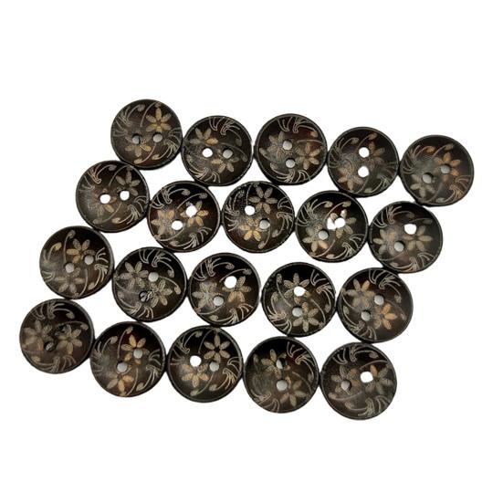 100 шт./пакет, 15 мм, прочные, легко чистящиеся, антивозрастные пуговицы для рукоделия, пряжка для одежды, окрашенная для дома