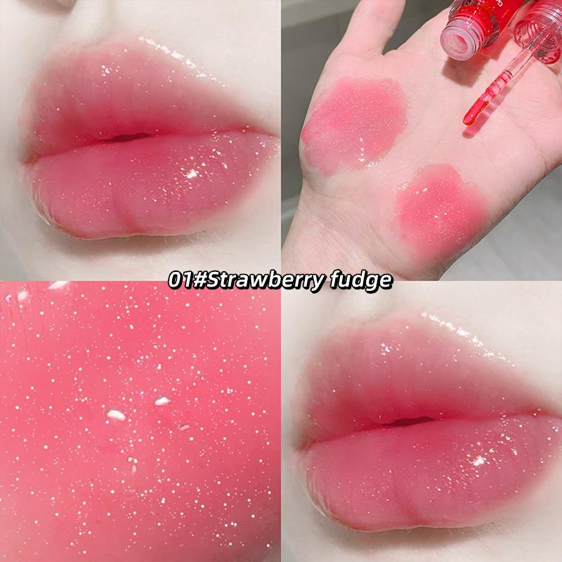 GEGE BEAR Фруктовое увлажняющее масло для губ Увлажняющий и легкий блеск для губ, нежирный и питательный уход за губами