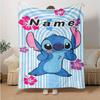 Custom 1pc Lilo & Stitch Adventure Blanket, Soft And Comfortable Blanket, Casual Warm, Camping Travel Blanket, Birthday Gift Q910290