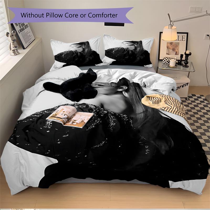 3Pcs Elegant Fashion Portrait Bedding Sets For All Sizes New 3D Printed Bed Cover Comforter Duvet Cover Pillowcase Bedroom Decoration