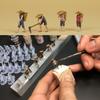 Farm Keeper Model Resin Miniature Farmers for 1/87 Scale DIY Scenery for Model Train Setups