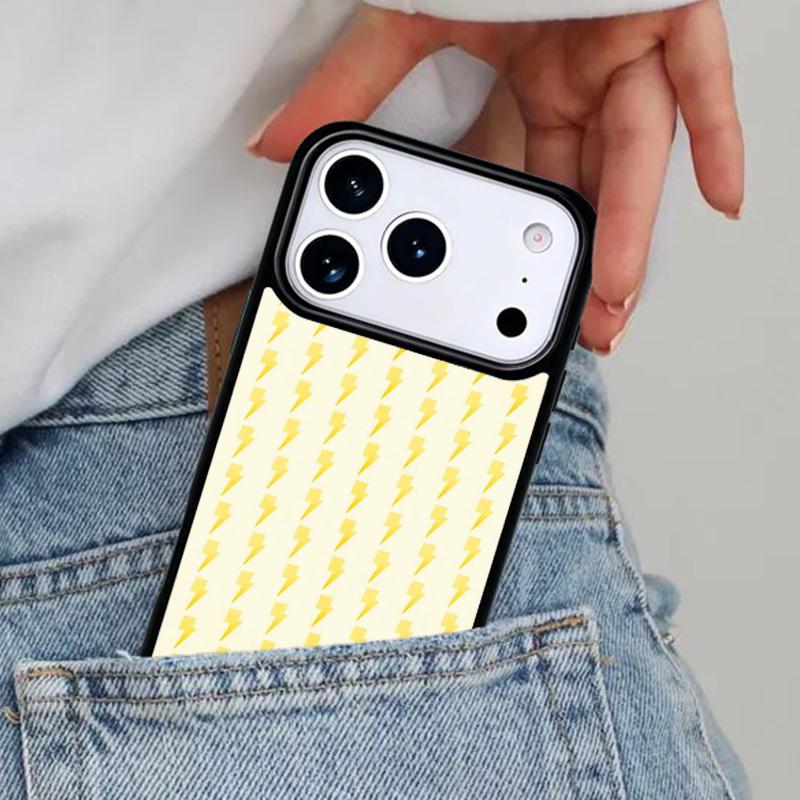 Lightning Bolt Pattern Phone Case for iPhone 17ProMax 12 13 14 15 16e 17 Pro Max Plus Air Cover