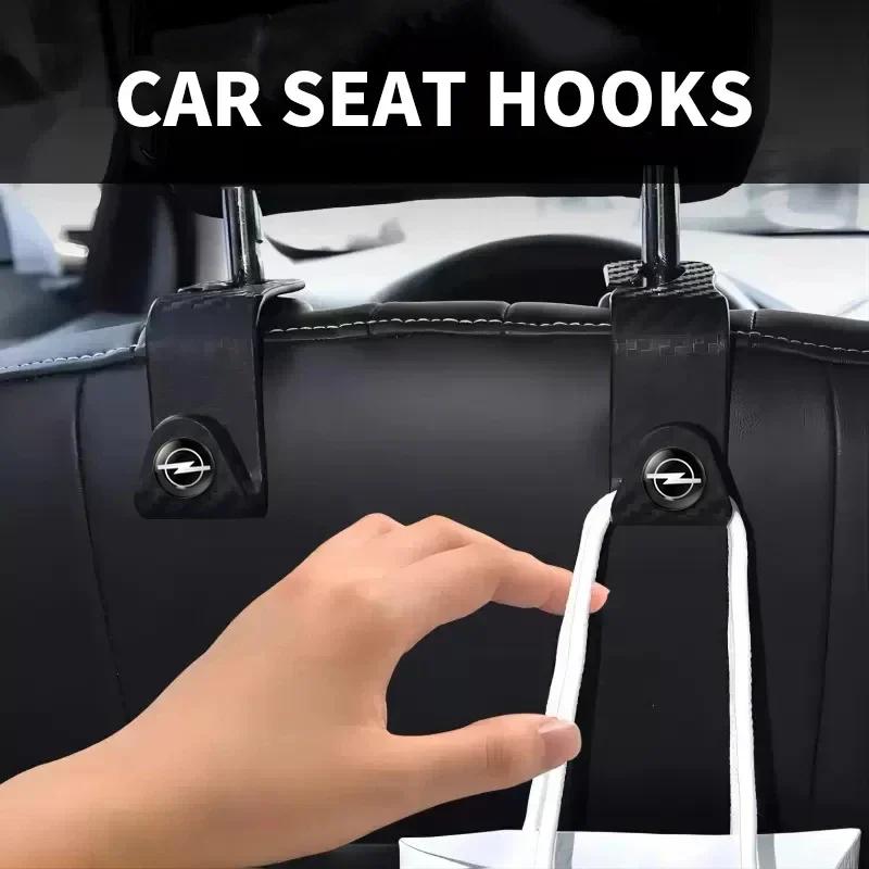 BBHT4 1/2/4pcs Car Seat Headrest Hooks Storage Hanger For Opel Astra H G J Insignia Mokka Zafira Corsa Vectra C D Antara Combo