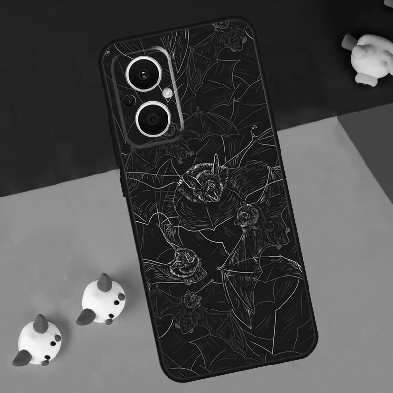 Чехол Halloween Bat для OPPO Reno 14F 13F 12F 11F 10 11 12 13 14 Pro 8T 7 8 Lite OPPO Find X6 X5 X8 X9 Pro