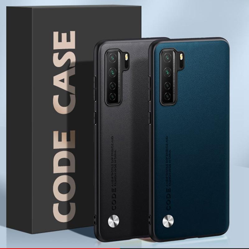 Роскошный чехол из искусственной ПУ кожи для Huawei Nova 7 Pro 7 SE 7i P40 Lite 5G Задняя крышка Матовая силиконовая защита Чехол для телефона для Honor 30S