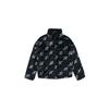 Originals Trefoil Logo Stand Collar Faux Fur Thickened Sports Jacket Unisex Jackets Black HI4656
