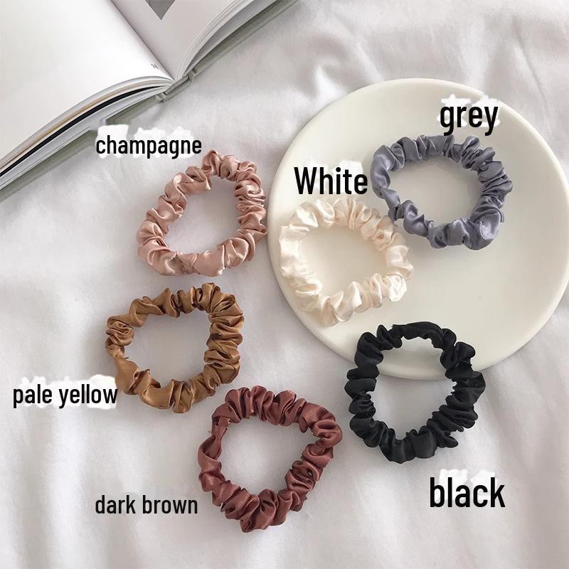 Атласная резинка для волос в виде толстой кишки — модная, простая, универсальная резинка для женщин