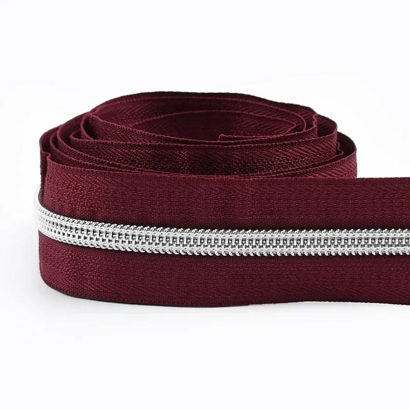 Meetee 1-10M 5# Нейлоновые молнии для сумки, обуви, одежды, пластиковая рулонная молния на метр, декоративные молнии, ремкомплект, швейные аксессуары для DIY