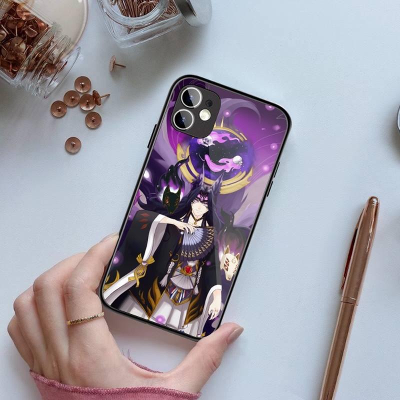 Чехол для телефона Onmyoji для iPhone 14 13 12 11 XS X 8 7 6 Plus Mini Pro Max SE 2022 черный чехол для телефона из поликарбоната и термополиуретана