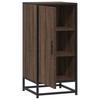 Sideboard in Brown Oak Look 35.5 x 35 x 76 cm Engineered Wood & Metal