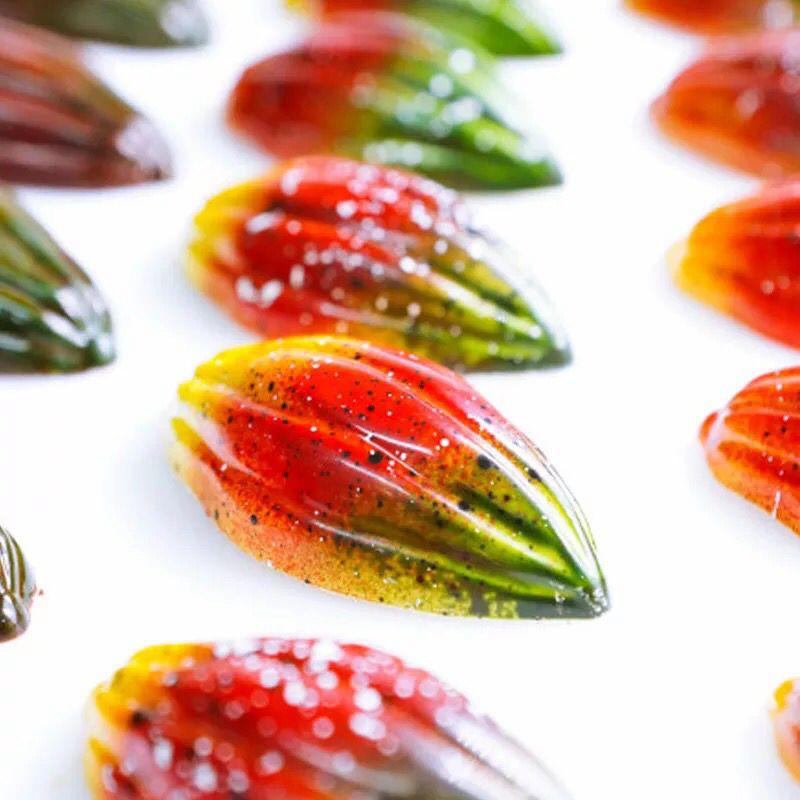 Горячие продажи поликарбонатные формы для шоколада какао 3D формы для желе из кофейных зерен мягкие сладости капли воды пластиковые формы DIY конфеты инструмент