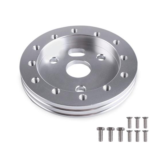 Steering Wheel Bolt Adapter, 6 Hole to 3 Hole Aluminum Hub Spacer, 0.5" 1" Thickness for Racing Car Steering Column