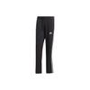 Essentials 3-Stripes Open Hem Fleece Pants Black Men Streetwear IB4039