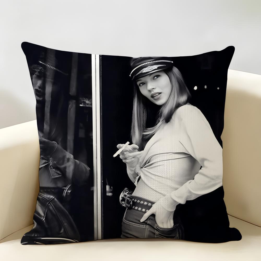 Model KKate MMoss Cushion Cover Natural Linen Organic Fabric DoubleSided Printing Room Sofa Decor Pillow Case