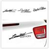 General Bicycle Sticker Laser Reflective LIMITED EDITION Text English Scratch-blocking Personalized Decorative Car Accessories