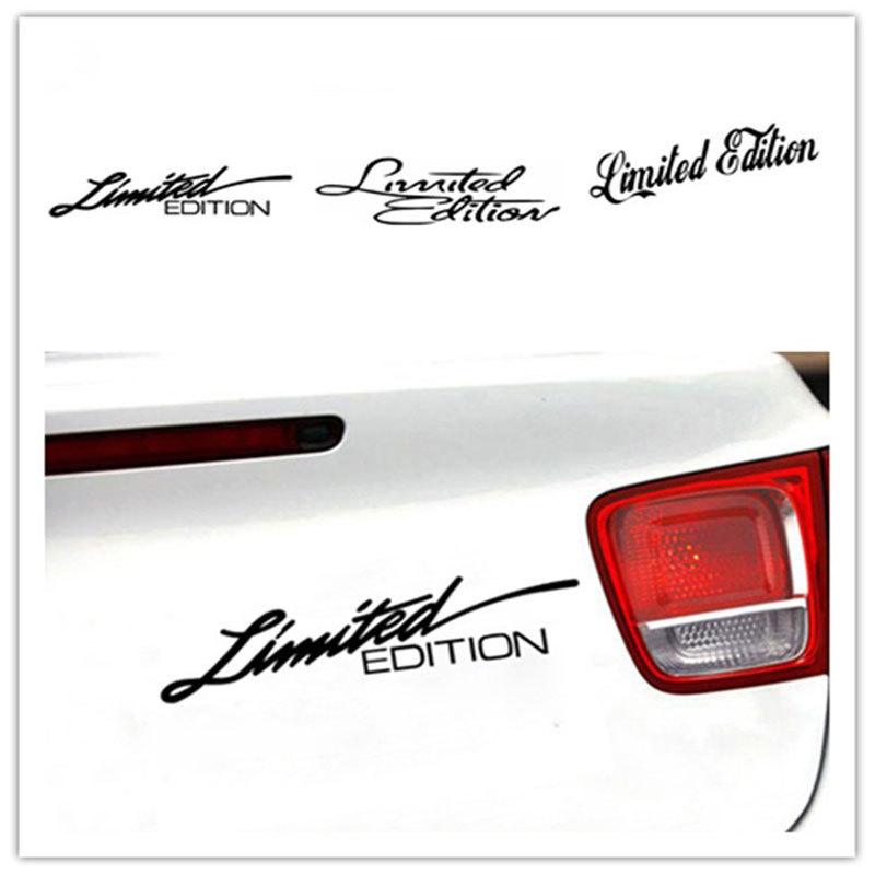 General Bicycle Sticker Laser Reflective LIMITED EDITION Text English Scratch-blocking Personalized Decorative Car Accessories
