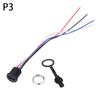1 шт. USB-разъем Type-C 2/4 контакта с проводом 15 см, водонепроницаемое гнездо, с клеммой PH2.0, фиксирующая пластина, водонепроницаемая USB-розетка