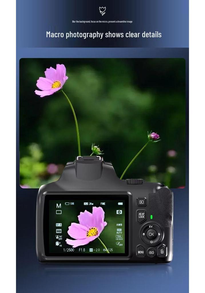 64MP Digital HD Mirrorless DSLR for Professional Video & Live Streaming