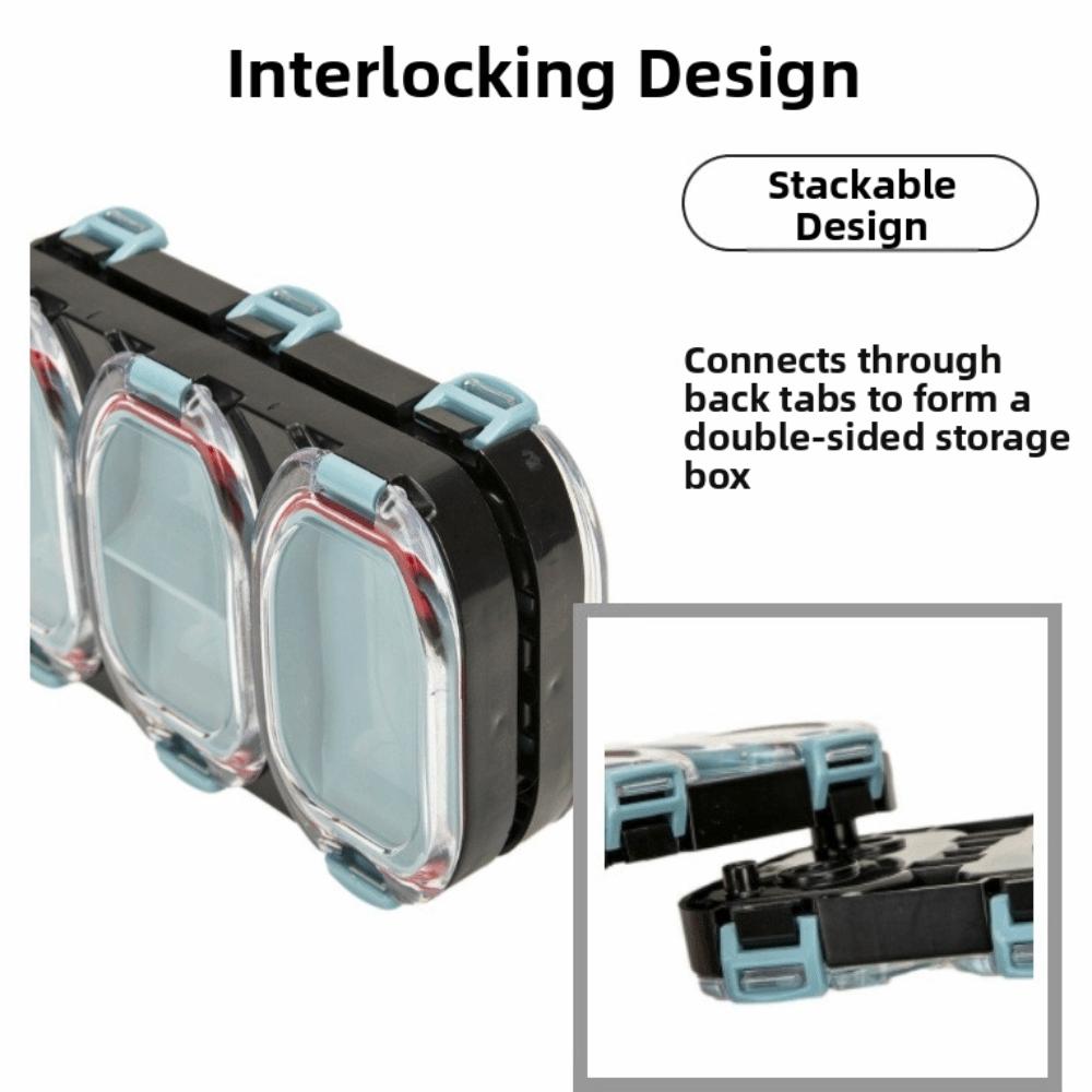 Magnetic Bait Storage Box Easy To Carry Fishing Gear Organizer Gear Fishing Hooks Box  Fishing
