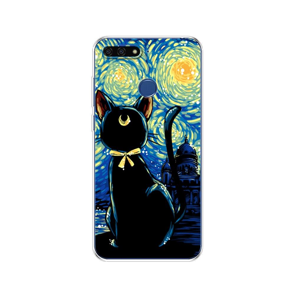 Для Huawei Honor 7C 5,7 дюймов чехол мягкий силиконовый чехол из ТПУ милый защитный чехол для телефона для Huawei Honor 7c Aum-L41 сумки