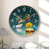 8-дюймовые 20 см настенные часы для дома в стиле легкой роскоши и высокого класса, для гостиной, спальни, бесшумные