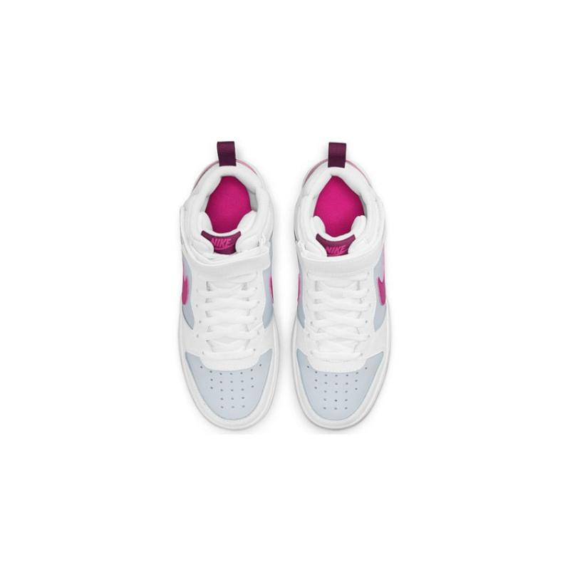 Nike Court Borough Mid 2 'White Sangria Pink Prime' GS Sneakers CD7782-006