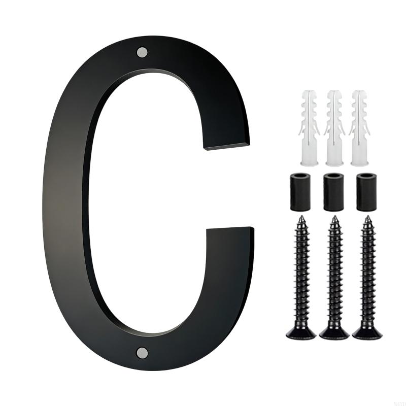 Современная акриловая табличка с номером дома, дверная наклейка, номерной знак со винтом, современные цифры, адресный знак, простая установка M4YD