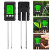PH Temperature Humidity Sunlight Air Moisture Nutrient Fertility Meter Soil Tester Tool Multifunctional Gardening Tool 6 In 1