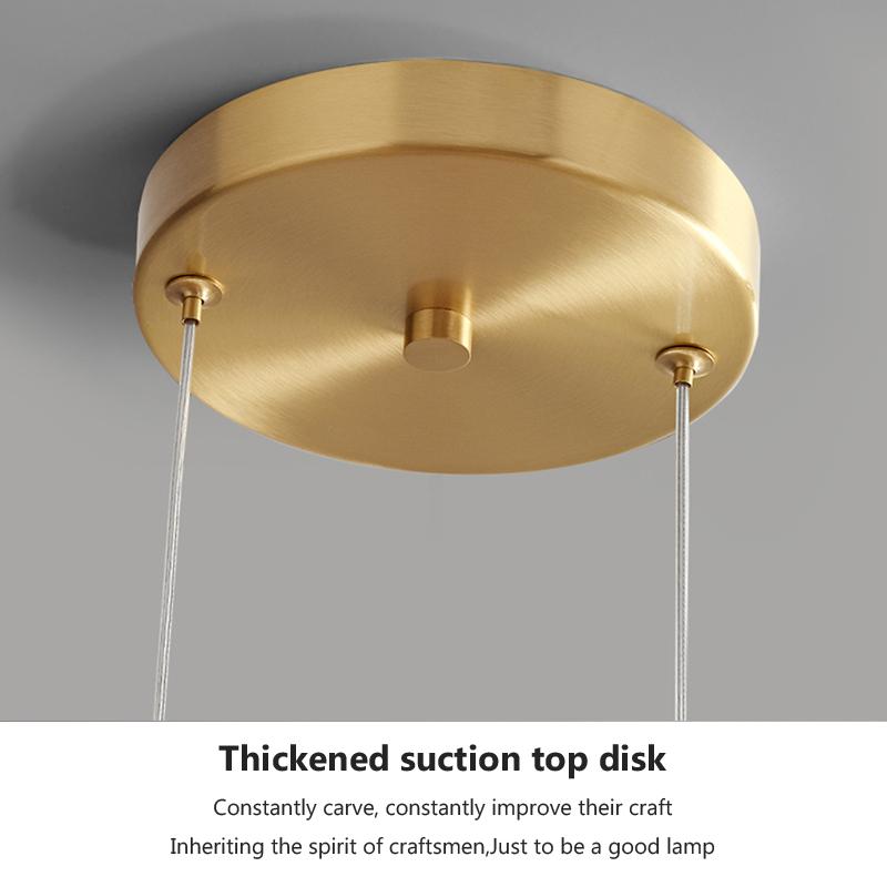 Стеклянный подвесной светильник, роскошный подвесной светильник, светодиодные подвесные светильники в стиле деко, современный светильник для спальни, подвесной светильник