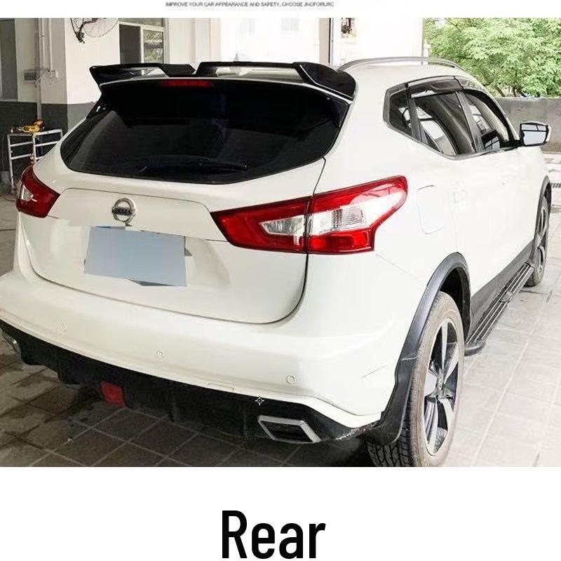 Модификация заднего спойлера Nissan Qashqai: Окрашенный диффузор и стабилизирующее крыло без сверления.
