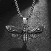 New Skeleton Moth Titanium Steel Necklace Fashion Accessories Men's Hip Hop Necklace