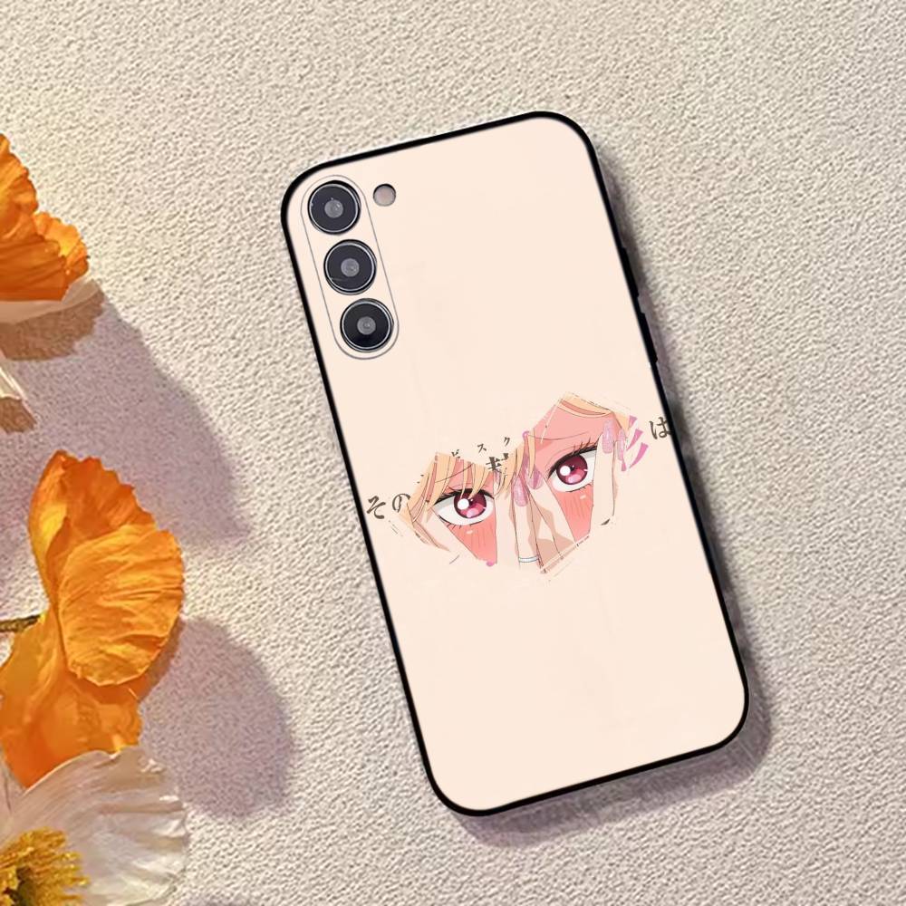 Аниме Милый K-Kitagawa Marin Чехол для телефона Для Samsung Galaxy A73,A72,A71,A70,A53,A52,A51,Мягкий Силиконовый Черный Чехол