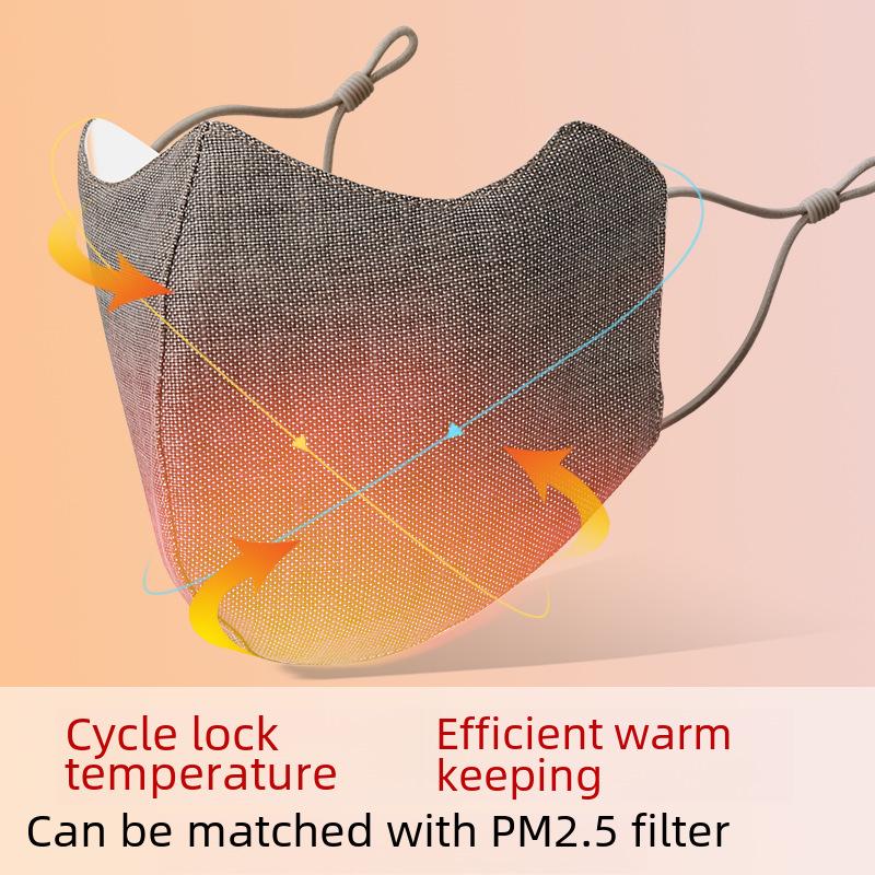 3D трехслойная хлопковая маска: Защита уголков глаз и тепло на осень/зиму