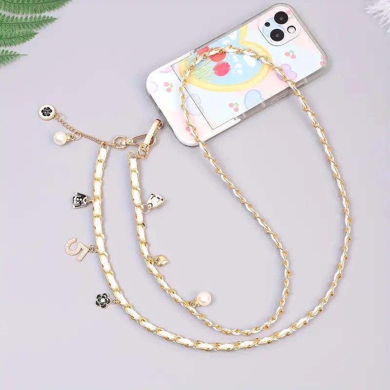 Pearl Mobile Phone Chain Necklace - Crossbody Lanyard for Women
