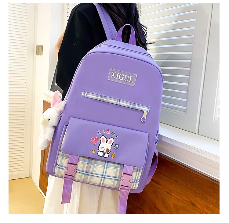 Студенческий школьный женский рюкзак большой емкости, многосекционный повседневный рюкзак