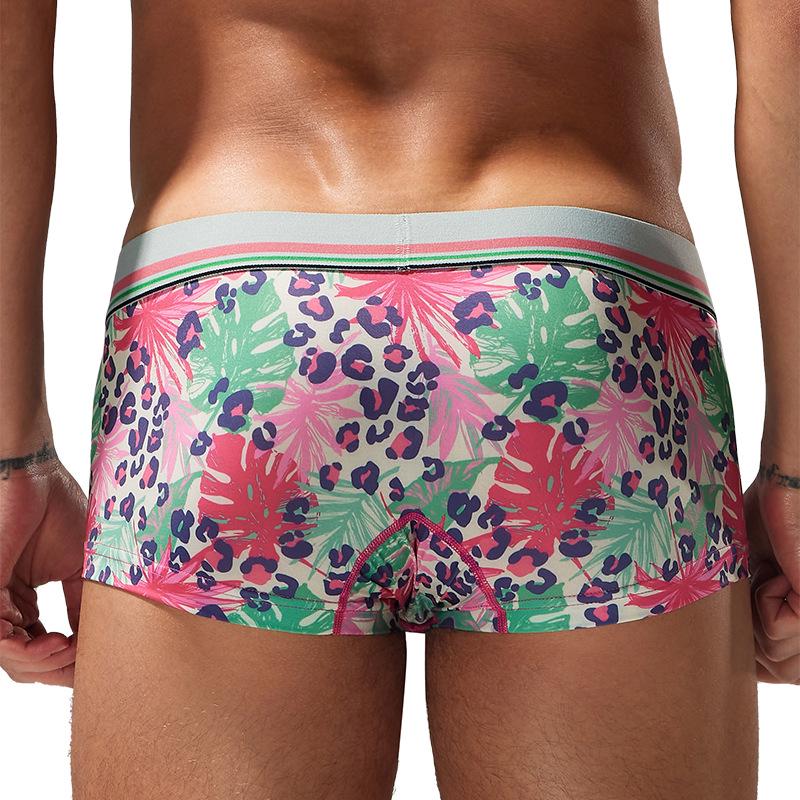 SEOBEAN Мужские боксеры-слипы с низкой посадкой и U-образным гульфиком - Модные трусы с рисунком