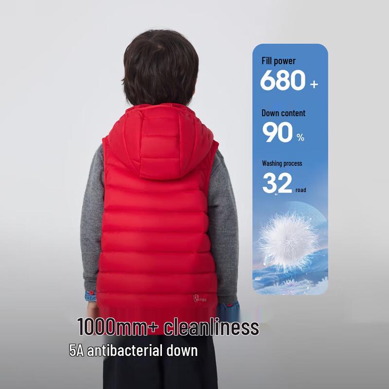 Bosideng Kids' Versatile Hooded Down Vest