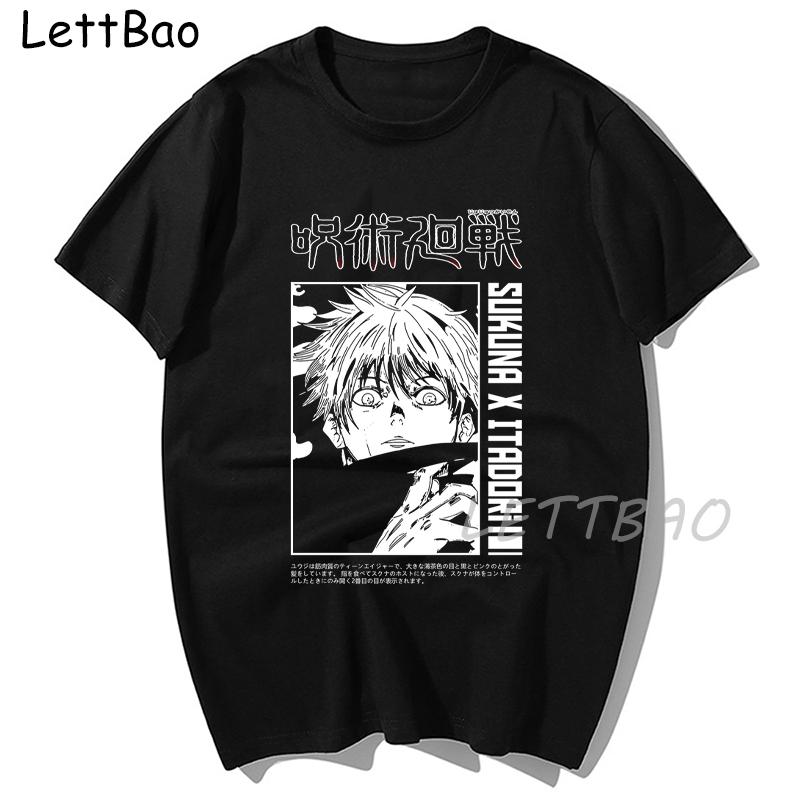 Jujutsu Kaisen T Shirt Women Cartoon Japanese Tee Shirt Summer Anime Tshirt Funny Sukuna Short Sleeve