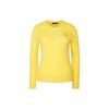Polo SS23 Solid Color Embroidered Cable Knit Sweater Women Sweater Yellow 211891640-007