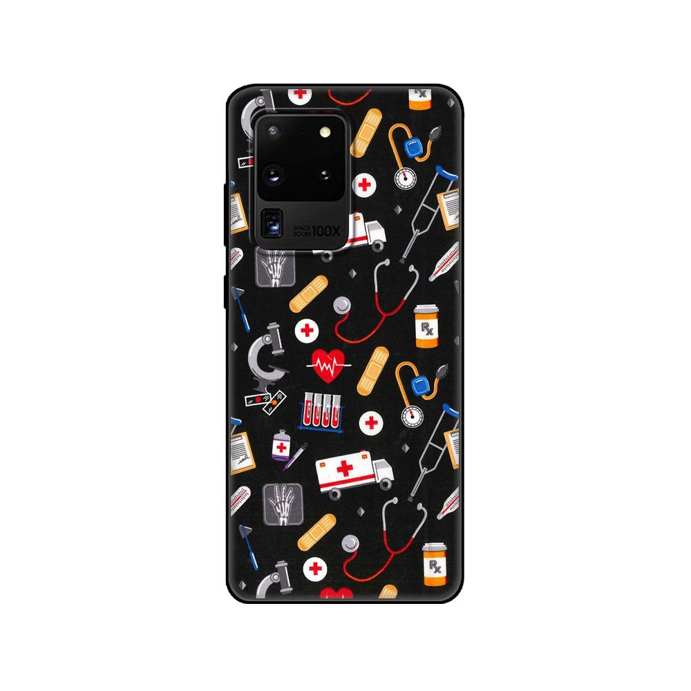 Черный чехол из ТПУ для Samsung Galaxy S20 /S20 PLUS/S20 ultra/S20+ /S20FE задняя крышка медсестра медицина медицина здоровье