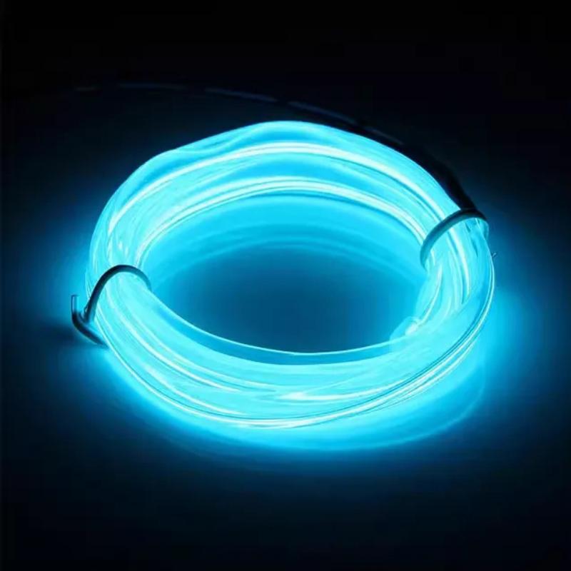 Освещение салона автомобиля Светодиодная лента Декоративная лампа EL Проводка Неоновые полосы Атмосфера вечеринки Диод Гибкий окружающий свет